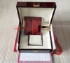 Luksusowy Zegarek Moda Oryginalny Nautilus Box Red Box Paper Drewniane pudełka Torebka dla 5980 / 1A-019 Pudełka Zegarki Prezent Karty Booklet Dla Mężczyzn Kobiety