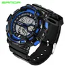 Mężczyźni Zegarki Sport Top Sanda Marka Męskie Wojskowe Zegarki Wojskowe Digital Led Electronic Man Wristwatches Relogio Masculino