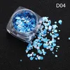 Skönhet Färg Blandad Nail Art Glitter Sequins Round Shape Nail Glitter Stickers Bling Effect Nail Art Decoration