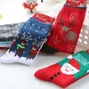 12 stilar Hot High Quality Christmas Deer Santa Claus Snowman Design Strumpor Sockings Bomull Unisex Plantlife strumpor