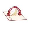 도매 수공예품 3D 인사말 카드 결혼식 발렌타인 기념일 초대 개인화 된 초대 카드