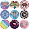 Elephant Shape Tapestry Creative Design Multi motif Round Round Pleach Towel Femmes Yoga Fitness Mat Hot Sale 16ag FF