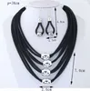 Multilayer Chains Jewelry Sets For Women Costume Jewelry Gold Metal Necklace Earrings Set Parure Bijoux Femme Jewellery