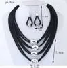 Multilayer kettingen sieraden sets voor vrouwen kostuum sieraden goud metalen ketting oorbellen set parure bijoux femme sieraden