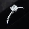 STERLING SLATER 2.0 Carat Soliteiro Engajamento de anel de casamento Classical Anniversary Esposa de Declaração dos Namorados Presentes Grátis Frete grátis