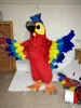 Högkvalitativa riktiga bilder Deluxe Parrot Mascot Kostym Vuxen Storlek Gratis frakt