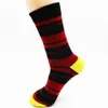 New winter men's funky cotton stripe colorful socks high quality mens dress socks fashion skateboard 4 pairs284r
