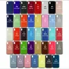 Silicone líquido case para iphone 7 8 plus capa sólida para iphone 6 6s com caixa para iphone x capa