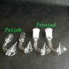 Huni şekli Kuvars Banger Sigara Boru Keskin Kase Ile Domeless Nail İpuçları 10/14 / 18mm Erkek Kadın Nargile Yağ Kuleleri Su Cam Bongs