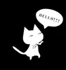 Adesivi per auto Cartone animato Gatto Dì CIAO Gatto con lettere inglesi Car Scratching Covers Spedizione per posta 20Pcs / Lot
