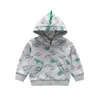 Baby Boy Girls Dinosaur Print Outwear Cartoon Zwierząt Z Kapturem Płaszcz Dzieci Wiosna Jesień Ubrania Boutique Cardigan Kurtka 5 Styl C5432