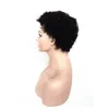 Brésilien Brésilien Short Afro Kinky Curly Remy Human Hair Wigs for Black Women Aucune Lace Full Machine Making Making Wigs9377463