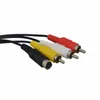 1.8M 6FT Composiet RCA S-Video AV A/V Audio Video Kabel Snoer Lood voor SEGA DC Dreamcast TV Adapter Kabels DHL FEDEX UPS GRATIS VERZENDING