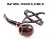 Consigliato tubo di ferro massiccio in legno caldo con pietra affilata confezione regalo nera con espositore woodpipe 705