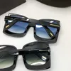 الجودة FT0617 نجمة التدرج نظارات موجزة إطار مربع كبير 60-19-135 جودة نقية لوح uv400 غوغل المعطي اللون مجموعة كاملة حالة
