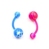 Body Jewelry Piercings Stainless Steel Rhinestone Belly Rings Tongue Lip Piercing Stud earrings Mix Lots 200pcs T1C136