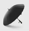 OLYCAT 24K Straight Long Umbrella Windproof Strong Wooden Handle Rain Umbrella Women Men Business Brand Glassfiber Paraguas