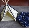 sales!!! 2019 Wholesales Free shipping Pet Teepee Tent Dog Cat Toy House Portable Washable Pet Bed Star Pattern