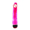 Sexleksaker Man Fake Penis Realistisk Stor Dildo Silikon Transparent Crystal Vibrator Dildo för Kvinnor Clitoral Stimulator Vuxna produkter