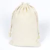 10x15cm Cotton Canvas Drawstring Gifts Bags Women Jewelry Packing Bags Laundry Favor Holder Fashion Jewelry Pouches 100% Natural Cotton Bags