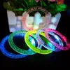 Fashion Gafas Led Para Fiestas 90pcs/lot Color Changing Led Bracelet Light Luminous For Christmas Party Accessories c706