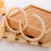 Heißer Verkauf neuer schöner Mode Pretty Pearl Circle Ohrringe Perlenohrringe für Frauen Mode Schmuck Free Versand HJ173