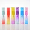 Gradient Color 5ml PET Pump Sprayer Bottles Perfume Liquid Dispenser Spray Bottle for Travel 100 pcs