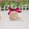 2019 New Wedding Bombon Boxes Creative Candy Box con nastro di seta Regali di carta Boxes Baby Shower Decorazione partito Decorazione diamante