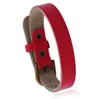 2020 Hot Sales 5 Kleur Selectie 100% Cowhide Riem Gesp Armband Kleur Lederen Armband voor Mannen Vrouw Liefhebbers Armband 12pcs / lot