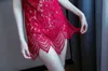 High quality Sexy Sleepwear Women Hollow lace suspender sleepwear + bathing Nightdress cardigan Extreme temptation Female Robe