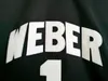 Mens Vintage Weber State Wildcats Damian Lillard College Basketball Jerseys NCAA Black #1 Stitched Shirts S-XXL