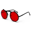 Kachawoo Round Flip Up Sunglasses Retro Men Metal Frame Red Yellow Lens ACCESSOIRES UNISEX SUN SUN POUR FEMMES5564659