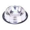 Stainless Dog Bowl Pets Steel Standard Pet Dog bowls Puppy Cat Food or Drink Water Bowl Dish