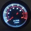 2 tum 52mm Universal Smoke Lens Auto Tachometer White LED 08000 RPM CAR GAUGE BIL METER5163427