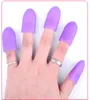 5pz Consigli per nail art Gel UV per rimozione smalto Wrap Silicone elastico Soak Off Cap Clip Manicure Strumento per pulizia vernice Riutilizzabile Dito DHL freeship