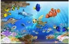 Пользовательские 3d настенные росписи обои 3d фото обои фрески 3D подводный мир детская комната мультфильм фон обои home decor