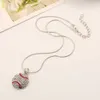 Charm Rhinestone Baseball Ketting Softbal Hanger Ketting Liefde Hart Trui Sieraden Accessoires Party Gunst Geschenken 30 Stks