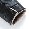 Wholesale- plus size 10XL 8XL 6XL 5XL Winter Men's Genuine Leather Jackets  Brown Sheepskin Jacket and Coats with Fur Wool Collar Warm