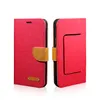 Universal Cell Phone Folio Flip Canvas Plånbok Väska med silikon Mjukt skydd för 6 olika storlek 3,5 "-6,1"