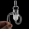 Set Quartz Diamond Loop Banger Nail Oil Knot Recycler Carb Cap Dabber Insert Bowl 10mm 14mm 19mm Mężczyzna kobieta do rur wodnych