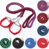 Ajustável colorido nylon oito-ply trançar pet cão cadeia colar de cão coleira para cães grandes