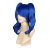 Parrucche sintetiche Parrucca corta resistente al calore cosplay blu dritto corto per donne nere Anime5278607