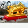 wholesale Factory Price Customized Inflatable Bull With Blower Giant Inflatables Ballloon Mascot For 2024 Wall Street Decoration