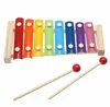 Apprentissage éducation Xylophone en bois pour enfants enfant jouets musicaux Xylophone sagesse Juguetes Instrument de musique à 8 notes éducatif