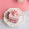 Nouveau Mariage Favor Boxes Creative Paper Cadeaux Boîtes Couleur rose avec ruban de dentelle Baby Douche fête Arr