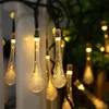 太陽の弦楽器LED水滴ライト装飾的な太陽の妖精ライト、50台のLEDライト、家を飾るための完璧な家、庭
