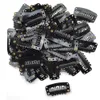 200PCS U Shape Iron Snap Clips For Feather Hair Extensions Wigs Weft Black 2AU222890929