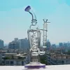 Огрозистые стеклянные бонги бабботер с кальян с катушками Perc Water Tipes Shisha Oil Righs для курения 14 -миллиметровый сустав