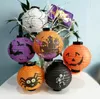 Decoración de Halloween, linterna colgante de calabaza de papel LED, lámpara de luz, decoraciones de Halloween para el hogar, suministros de disfraces de linterna de terror 52068716