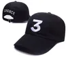 فرصة جديدة للمغني الراب 3 أبي قبعة البيسبول قبعة قابلة للتعديل حزام أسود البيسبول Caps310k